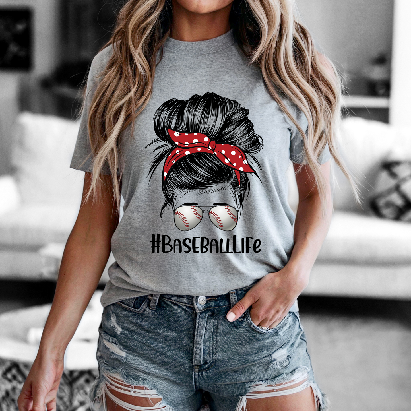 Baseball Mom life Tee