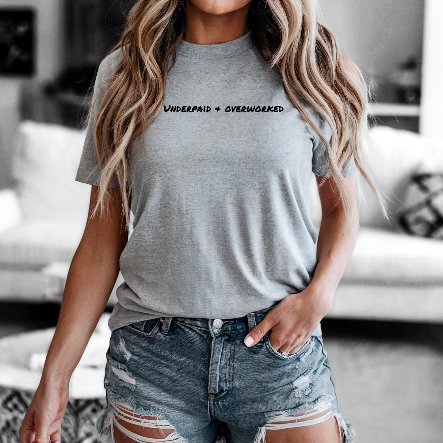 Underpaid & overworked Graphic T-shirt