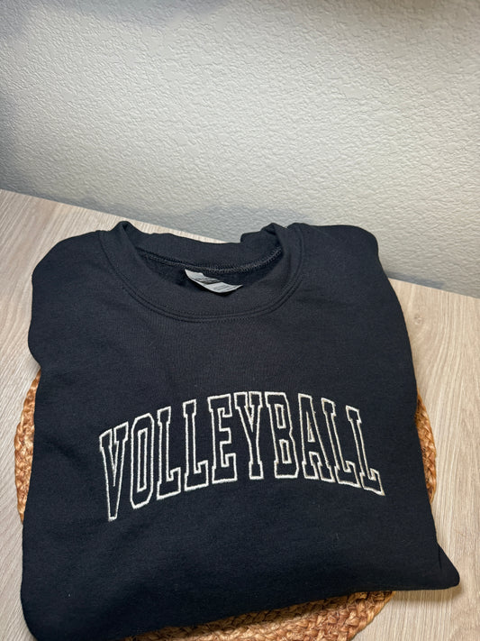Black volleyball sweatshirt 