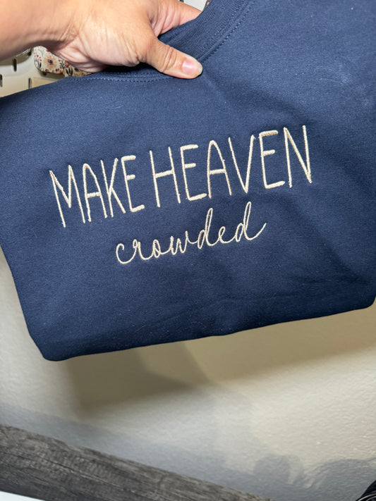 Make Heaven crowded navy sweatshirt 