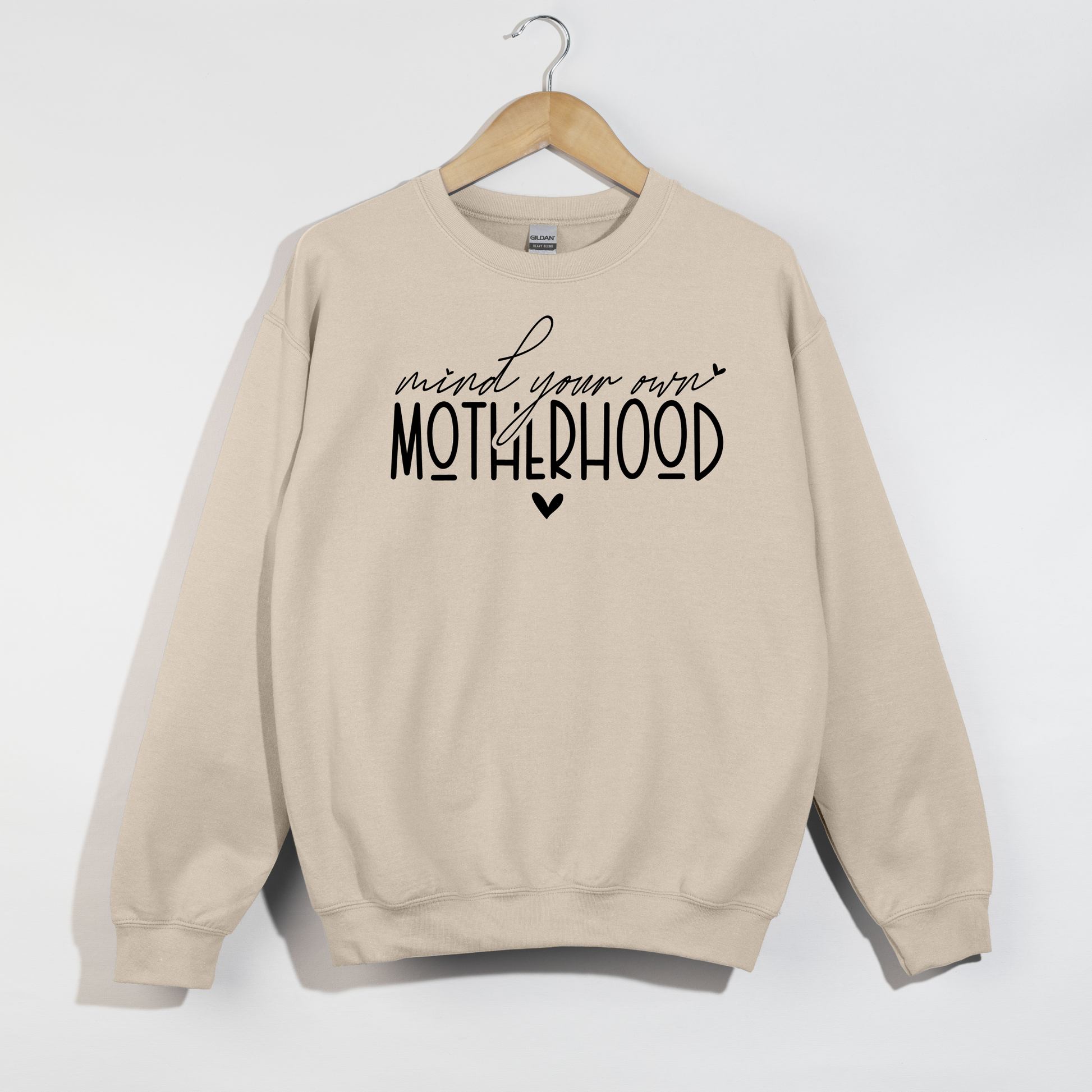 Motherhood unisex sweatshirt in sand