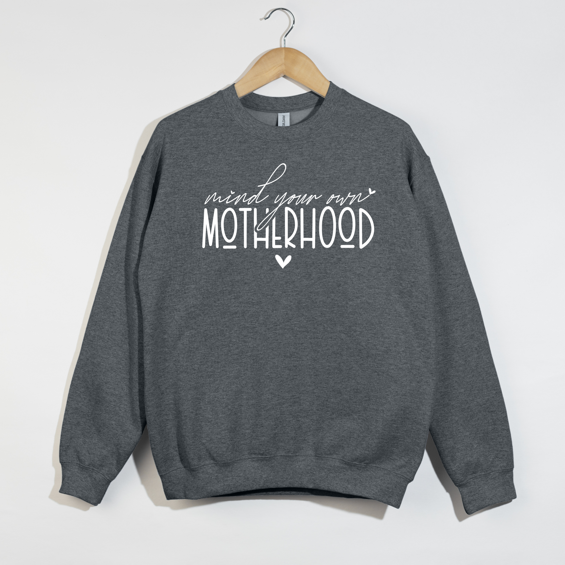 Motherhood unisex sweatshirt in grey