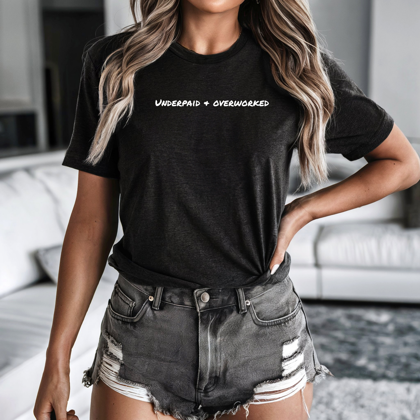 Underpaid & overworked Graphic T-shirt